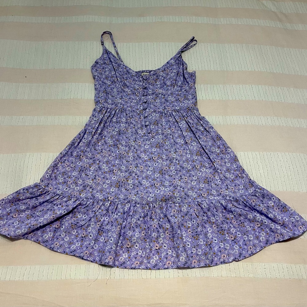 Aeropostal purple flower dress. Never worn great quality!